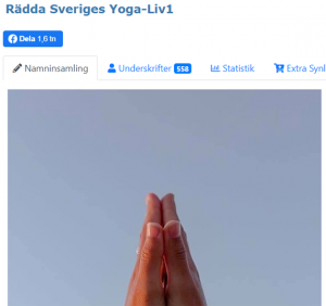 Rädda Sveriges yogaliv